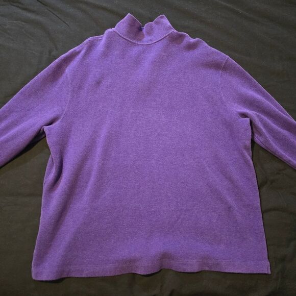 Ralph Lauren Purple Quarter-Zip Pullover mens XXL - Picture 6 of 6